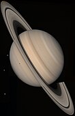 Saturno, un pianeta gassoso circondato da grandi anelli planetari