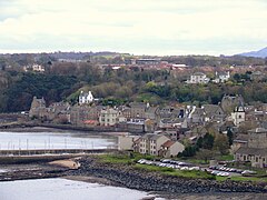 South Queensferry seen from the Forth Road Bridge