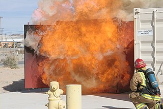 <span class="mw-page-title-main">Backdraft</span> Rapid or explosive burning of superheated gasses in a fire