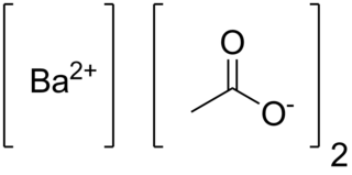 <span class="mw-page-title-main">Barium acetate</span> Chemical compound