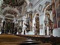 Blick ins westliche Seitenschiff, Basilika Ottobeuren