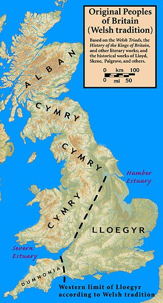 <span class="mw-page-title-main">Lloegyr</span> Medieval Welsh name for a region of Britain