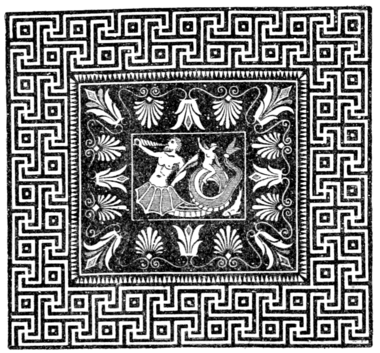 Fig. 1.—Greek Pavement from the Temple of Zeus at Olympia.