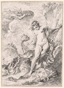 François Boucher, etching print Andromeda, 1732