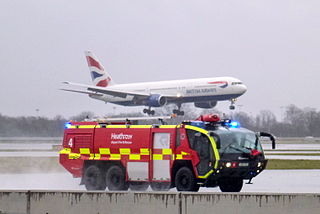 <span class="mw-page-title-main">Airport crash tender</span> Emergency vehicle specialised in aircraft firefighting operations