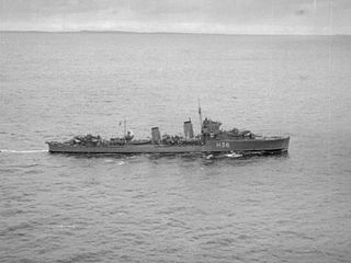 HMS <i>Antelope</i> (H36) A-class destroyer