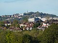 View of Northwick Park Hospital and Harrow on the Hill from Barn Hill