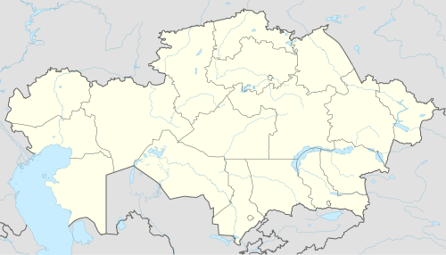 Map of Kazakhstan and the 12 teams of the 2022 Premier League