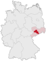 Lage des Landkreises Mittelsachsen in Deutschland