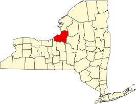 Locatie van Oswego County in New York