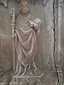 Relieve de San Lesmes en el sepulcro de Alonso de Cartagena (catedral de Burgos).