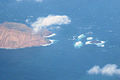 Aerial view of Roque del Oeste next to Montaña Clara