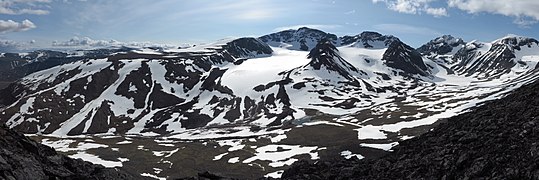 Tarfala valley panorama