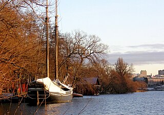 Vid Huvudsta strand med T/S Constantia