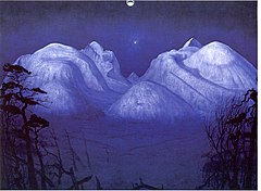 Winter night, by Harald Sohlberg, 1914.