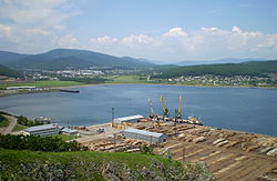 View of Village Plastun from port, Terneysky District