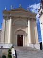 Facciata del Duomo di Santa Maria in Montecchia di Crosara.