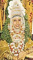 Image 21Jewish Yemenite bride in traditional bridal vestment, adorned with a henna wreath, 1958 (from Culture of Israel)