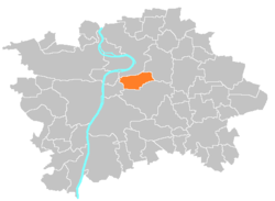 Location of Prague 3 in Prague