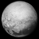 Pluto fotograferad av New Horizons (9 juli 2015)