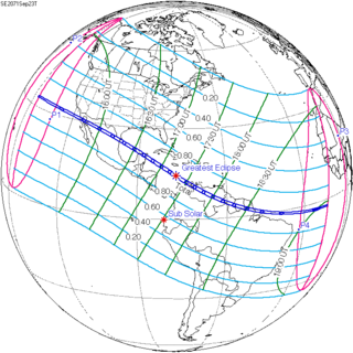 <span class="mw-page-title-main">Solar eclipse of September 23, 2071</span> Total eclipse