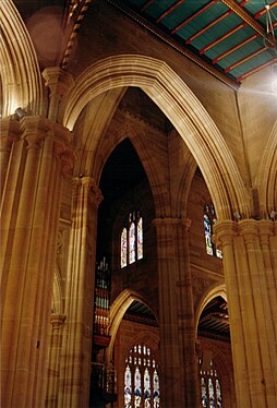 Across the transept