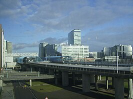 La Guardia Plaza centraal gelegen op de achtergrond