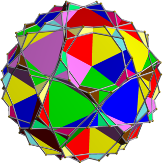 <span class="mw-page-title-main">Compound of ten truncated tetrahedra</span> Polyhedral compound