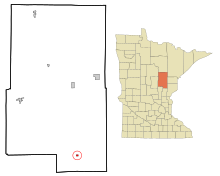 Aitkin County Minnesota Incorporated and Unincorporated areas McGrath Highlighted.svg