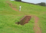 Staircase inside the Bekal fort Bekalfort 1.jpg