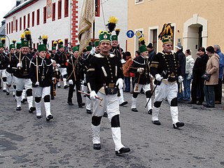 Miners parade