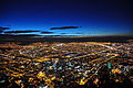 Vue de nuit de Bogota depuis le cerro de Monserrate