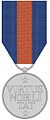 Medaille van een Broeder van de Orde van de Nederlandse Leeuw, keerzijde met de ordespreuk