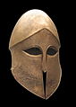 Ancient Greek bronze Corinthian helmet, c. 500 BCE, Staatliche Antikensammlungen (Inv. 4330)