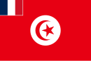 Flag used by some military units based in the French protectorate of Tunisia