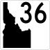 State Highway 36 marker