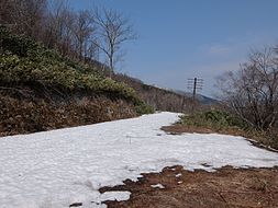 根室本線旧線跡の一部は道として整備され、説明看板等が設置されている。（2015年4月）