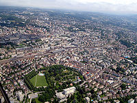 Blick auf die Stadt Lausanne