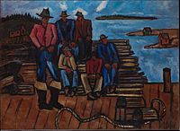 Lobster Fishermen, 1940–41, Metropolitan Museum of Art