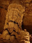 The King's Throne—a large stalagmite