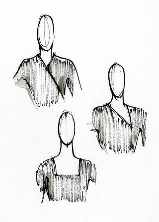 <span class="mw-page-title-main">Neckline</span> Shape or style of a garment at the neck especially from the front view