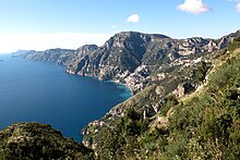 View toward Positano from Salerno Sentier des dieux-Positano-gb.JPG