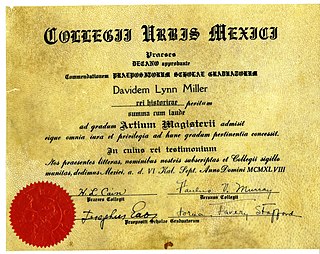 <span class="mw-page-title-main">Diploma</span> Educational document