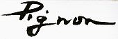 signature d'Édouard Pignon