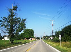 Westbound US 322 approaching SR 7