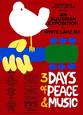 <span class="mw-page-title-main">Woodstock</span> 1969 music festival in Bethel, New York, US