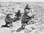 A patrol from the 2/13th Infantry Battalion at Tobruk