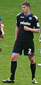 Greg Halford on the pitch in 2011, playing for Portsmouth.