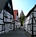 Haarhofsgasse, Blick nach NW zur Paulikirche