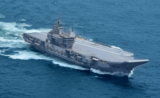 Vikrant during sea trials